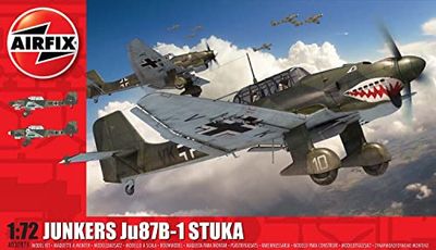 Airfix-modelset - A03087A Junkers Ju87 B-1 Stuka-modelbouwset - Plastic modelvliegtuigsets voor volwassenen en kinderen vanaf 8 jaar, set inclusief sprues en stickers - schaalmodel 1:72