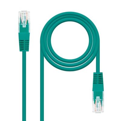 Cat.5e AWG24 UTP-netwerkkabel, groen, 3,0 m, ideaal voor snelle netwerkverbindingen en effectieve gegevensoverdracht.