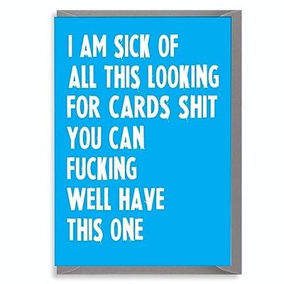 Cheeky Chops Rude Birthday Cards for Mum Dad Son Brother Sister - Humorous 30th 40th 50th Bday Cards C5