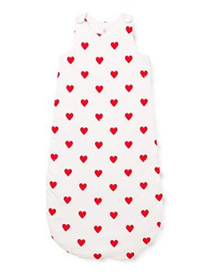 Petit Bateau A0BTS ärmlös sovsäck, Marshmallow/Terkuit, 6-18 Mois Unisex-Baby, Marshmallow/Terkuit, 6-18 mesi