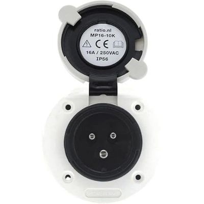 Victron Energy Entrada de corriente de poliamida con tapa 16A/250Vac (2p/3w)