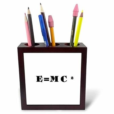 3dRose E=MC2-Tile Pen Holder, 5-Inch (Ph_62610_1)