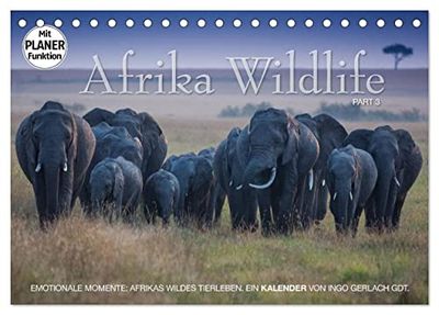 Emotionale Momente: Afrika Wildlife. Part 3. (Tischkalender 2024 DIN A5 quer), CALVENDO Monatskalender: Dramatische und zugleich wunderschöne Bilder von Afrikas Tierleben.