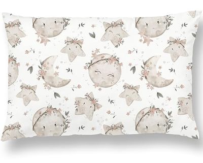 Oreiller Enfant avec Taie 33X45 Cm en Coton Oeko-tex - Coussin Bebe pour Siestes Ecole Maternelle Et Voyages - Lavable en Machine - Oreiller Enfant 1-3 Ans - Coussin Lecture Enfant Chambre Fille