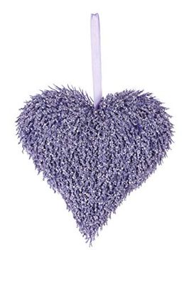 Heitmann Deco Corazón de arroz, Lila, Aprox. 17 x 17 x 3 cm