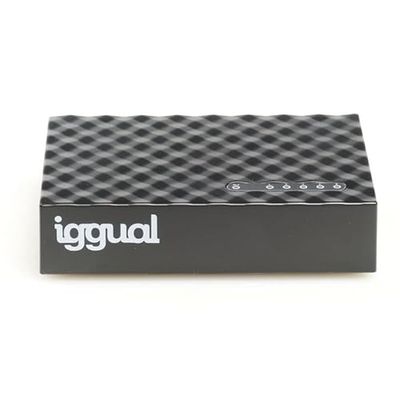 Switch - Dispositivo con 5 porte Gigabit, velocità 1000 Mbps, ideale per reti efficienti e robuste, facile installazione