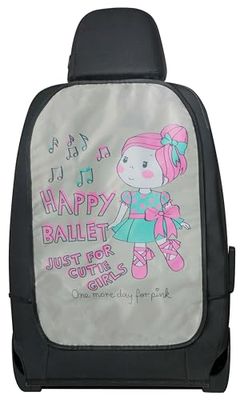 Walser Protection de Dossier de Voiture, Protection de siège arrière pour Enfants Ballet Doll, Protection de siège de Voiture Dos 62x40cm Rose