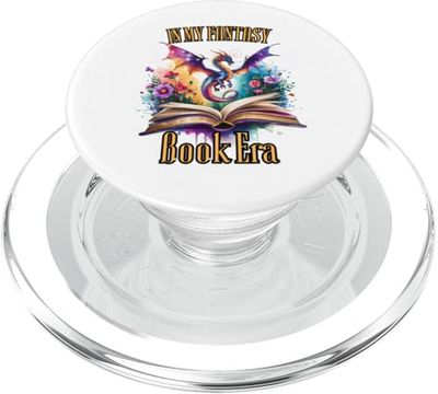 Camiseta In My Fantasy Book Era Book Lover Dragon PopSockets PopGrip para MagSafe