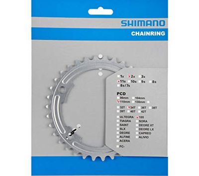 Plato 50D-MA 105-FC-5800 x 50-34T Plata