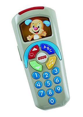 Fisher-Price Ríe y Aprende Mando a Distancia Perrito, Juguete electrónico de Aprendizaje para bebé +6 Meses, Versión: Italiano, DLD33