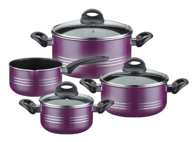 GSW 158107 Milano Color Set di 4 pentole, Colore: Lilla