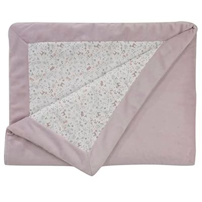 DOMIVA - Couverture Double Face 75x100 cm Lilas