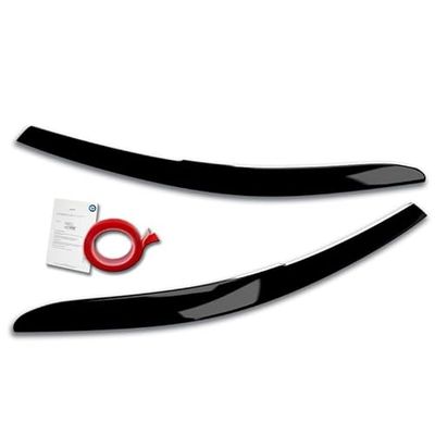 Head light spoilers compatible with Volkswagen Passat 3G B8 2014-2019 & 2019- (ABS Gloss Black)