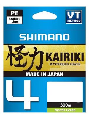 SHIMANO Tresse 4 Brins Kairiki 4 Mantis Green 300m - D.0,13mm - R.7,4Kg - LDM64TE1013030G