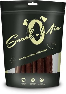 SnackOMio - Barre à mâcher croquante à Base de Filet de Cheval - Un Snack à mâcher de qualité supérieure pour Les Chiens, 70g