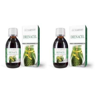 Marnys Drenacel - Control De Peso - Combinación para tu Línea optima - L-carnitina, Té Verde Y Concentrados De Zumos - Botella 250ml (Paquete de 2)