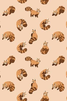 Cute Red Panda Dot Journal - 120 pages with dot grid pages (0.2.8-inch spacing / 0.71-mm spacing), matte covers, and a 6x9-inch size
