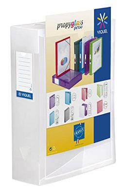 Viquel Class Doc pudełko na zeszyty z możliwością personalizacji, grzbiet 80 mm, z PROPYGLASS bezbarwne