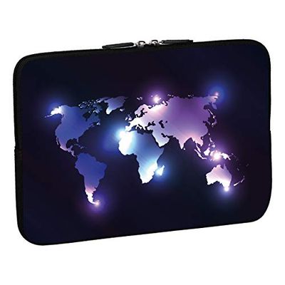 PEDEA Borsa Custodia per Laptop 17,3 pollici neoprene, dark world