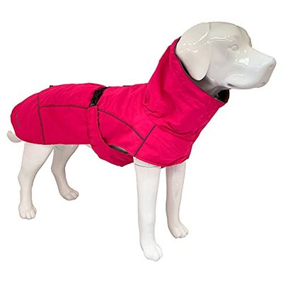 Croci Hiking Manteau pour Chien, imperméable pour Chien, Doublure thermorégulante, K2, Couleur Fuchsia, Taille 70 cm – 384 g