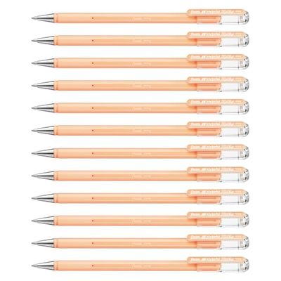 Pentel K108-P Hybrid Milky Roller Pen Pastell Gel Orange x12