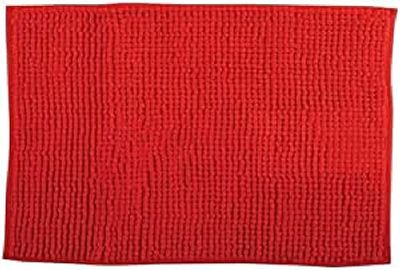 MSV Bath Mat Chenille 60 x 90 cm Red