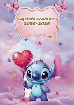 Agenda Scolaire 2025 2026 : Joli Planificateur Journalier | Pour Garçons et Filles de Primaire, Collège, et Lycée | Format A5 | Thème dessin enfant | Organisation Quotidienne