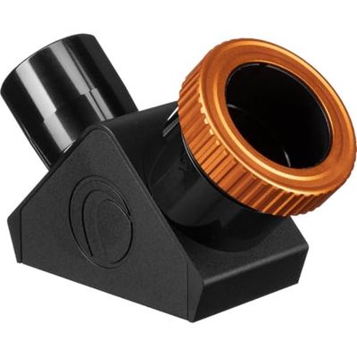 Celestron 93571 Dielectric Star Diagonal 1,25" con Twist Lock Nero/Arancione