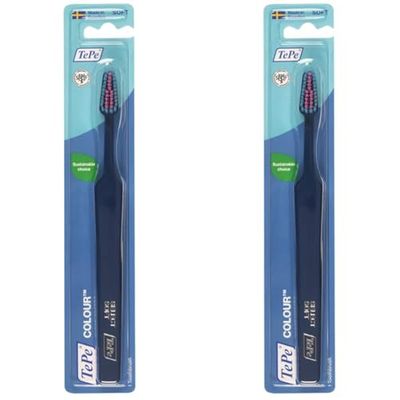 TePe ColourTM souple Bleu foncé Eco-responsable (Lot de 2)