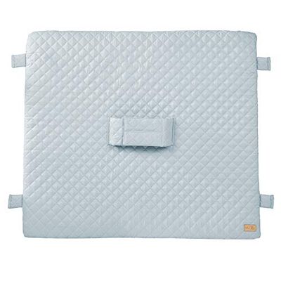 roba Colchon Cambiador 85 x 75 cm - Superficie Segura con Correa y Trabillas de Sujeción para Mesas de Cambio de Bebés - Impermeable - Azul Claro