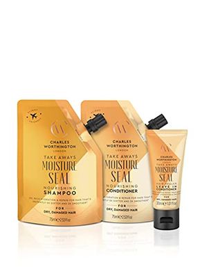 Charles Worthington Moisture Seal with Hair Healer + Conditioner + Shampoo Takeaway