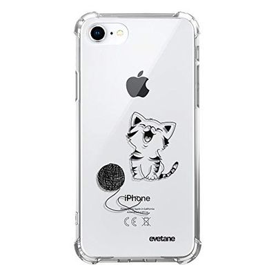 Beschermhoes voor iPhone 7/8/SE 2020, kat en wol