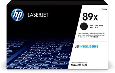 HP 89X CF289X, Cartuccia Toner Originale HP da 10000 Pagine, Compatibile con le Stampanti HP LaserJet Enterprise M507 e MFP M528, Nero