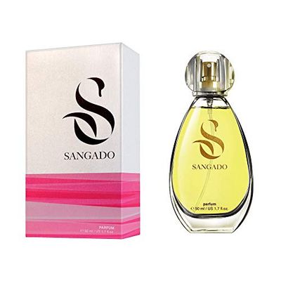 SANGADO Plaisir Intense Parfum pour Femme, 8-10 heures Longue durée, Senteur Luxe, Floral Aldéhydé, Essences Françaises fines, Extra-Concentré (Parfum), 50 ml Spray