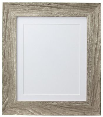 FRAMES BY POST Hygge Fotolijst, Grijze As met Witte Mount, 12 x 12 Afbeeldingsgrootte 10 x 10 inch