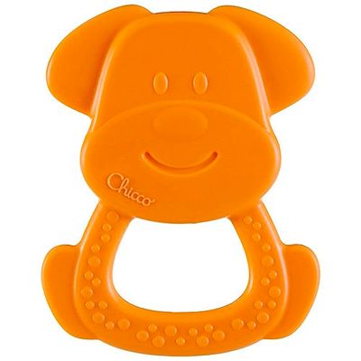 Chicco Chien de Dentition, Jouet de Dentition avec Bulles en Relief, en Bioplastique Souple, Fabriqué en Italie - Jouet de Dentition pour Enfants de 3 à 18 Mois, Coloré