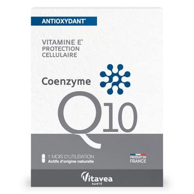 Vitavea - Coenzyme Q10 - Vitamine E antioxydant protection cellulaire - actifs d'origine naturelle - produit en France - 30 gélules