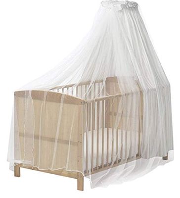 Playshoes Unisex myggnät för barnsäng 601003, 1 – vit, 1 styck (1-pack)