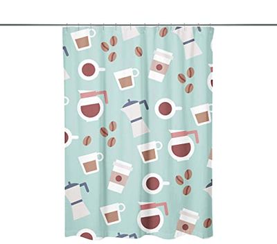 Bonamaison Shower Curtain, Polyester, Multicolor, 150x200