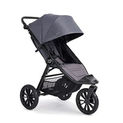 Baby Jogger City Elite 2 Poussette combinée pour tous les terrains | Poussette pliable et portable | Gris pierre (gris)