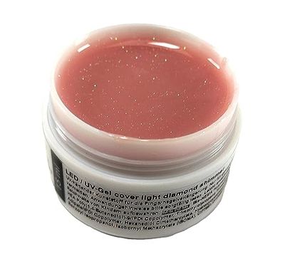 Gel de construction LED/UV Diamond Shimmer avec fines particules de paillettes 5 ml (couverture laiteuse)