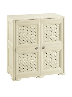 Tontarelli 8085550210EAN - Armário alto para casa de banho, cor creme