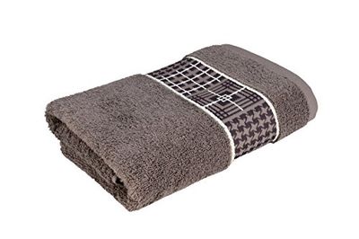 Möve Serviette de Douche Fjord, fabriqué en 100% Coton, Cendre, 67 x 140 cm