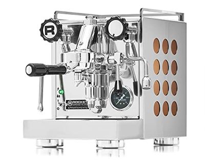 Rocket Appartamento Cobre | Portaherramientas compactas Máquina de espresso - Dos circuitos con grupo de preparación E61