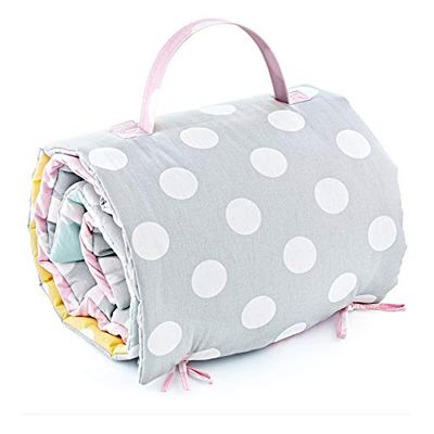 Babyjem tapis bébé pour dormir, fille, design rigolo, oreiller détachable, pratique et facile à transporter
