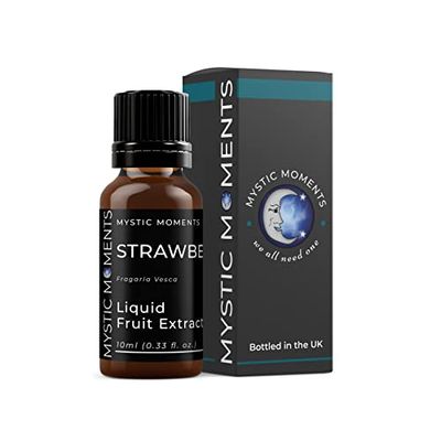 Mystic Moments | Strawberry - Liquid Fruit Extract 10ml | Perfect for Skin Care, Creams, Lotions and DIY beauty products Vegan GMO Free
