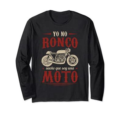 Biker Regalo Motero Motociclismo Sueño Que Soy Una Moto Manga Larga