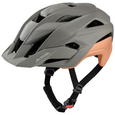 ALPINA Unisex - Volwassenen, KAMLOOP Fietshelm, moon-grey-peach matt, 51-55 cm