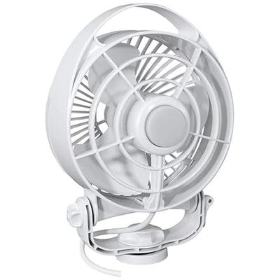 SEEKR Maestro, 7482CAWBX, cabine ventilator met afstandsbediening, variabele snelheid, directe draad, 100/130 CFM, 12V, wit, 15,2 cm blad