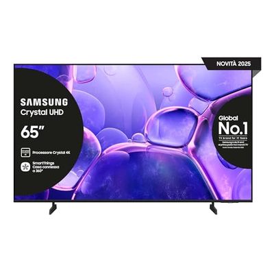 SAMSUNG Smart TV 65'' UE65U8090FUXZT Crystal UHD 4K, Crystal 4K Processor, HDR, Smart Experience, OTS Lite & Adaptive Sound, Metal Stream Design, 2025, 65", 2025 U8090